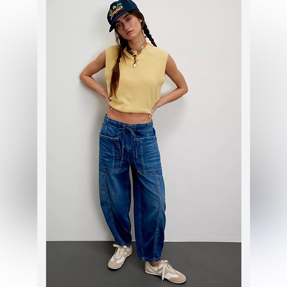 We The Free Silverton Pull-On Barrel Jeans